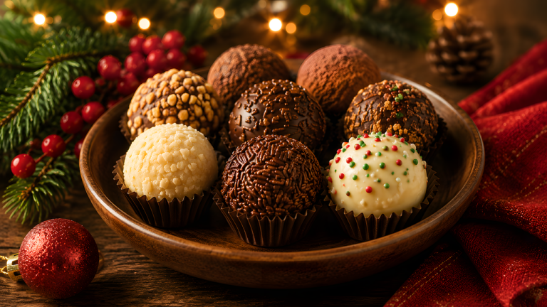 Docinhos gourmet variados em forminhas coloridas