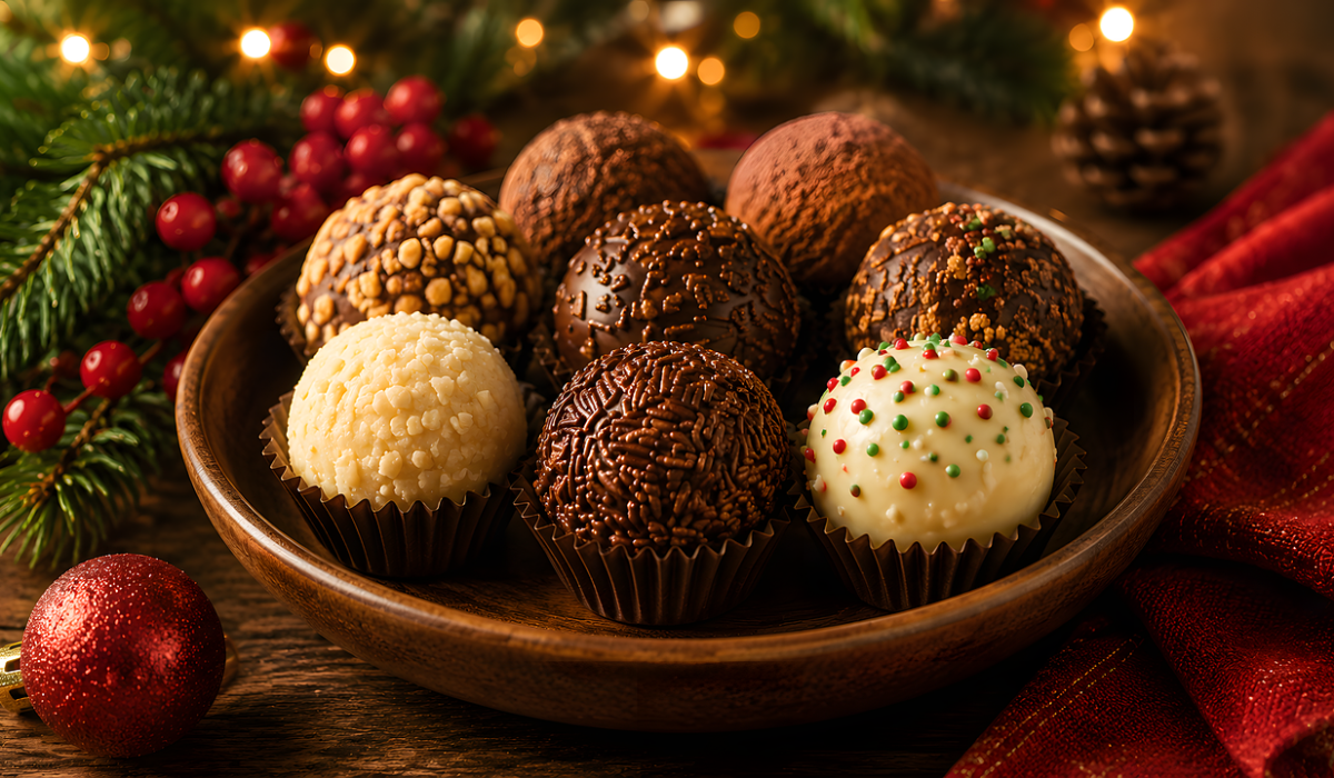 Docinhos gourmet variados em forminhas coloridas